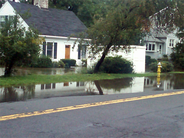 Flooding - Rye, NY - Sep 8, 2011 (credit: Paul Murnane / WCBS 880)