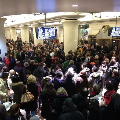 Penn Station Delays Feb. 8, 2013 