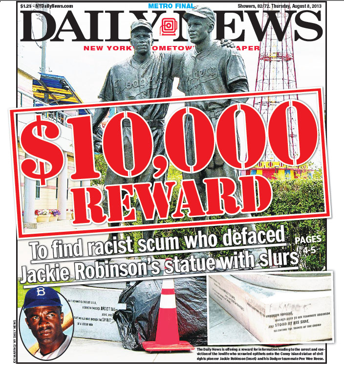 Daily News Jackie Robinson Statue Reward