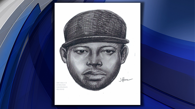 A sketch of a suspect who police said sexually attacked a 12-year-old girl after he lured her into his car in Queens. (credit: NYPD)