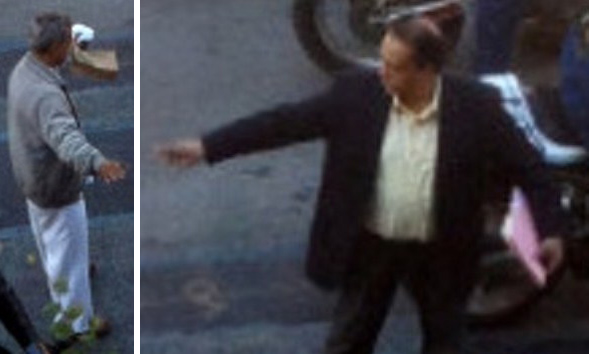 Police are seeking these two witnesses for questioning in connection with the motorcycle road rage case. (credit: NYPD)