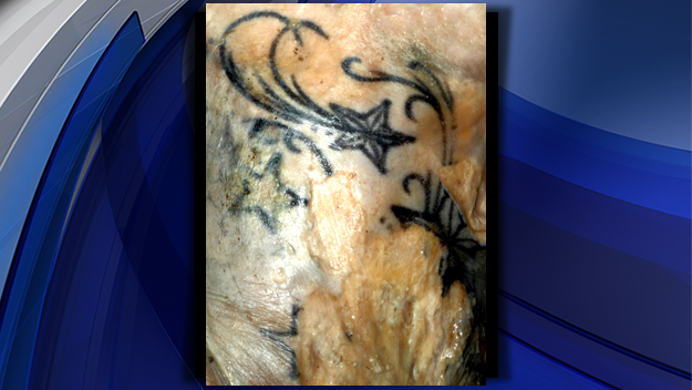 A foot tattoo from a woman whose body was found in Egg Harbor Township, N.J. on Sunday, Jan. 5, 2014. (Credit: Atlantic County Prosecutor's Office)
