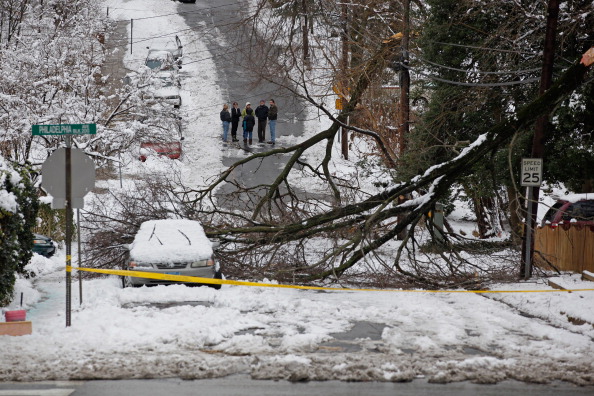 Winter Snowstorm Downs Power Lines