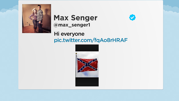 Confederate flag tweet
