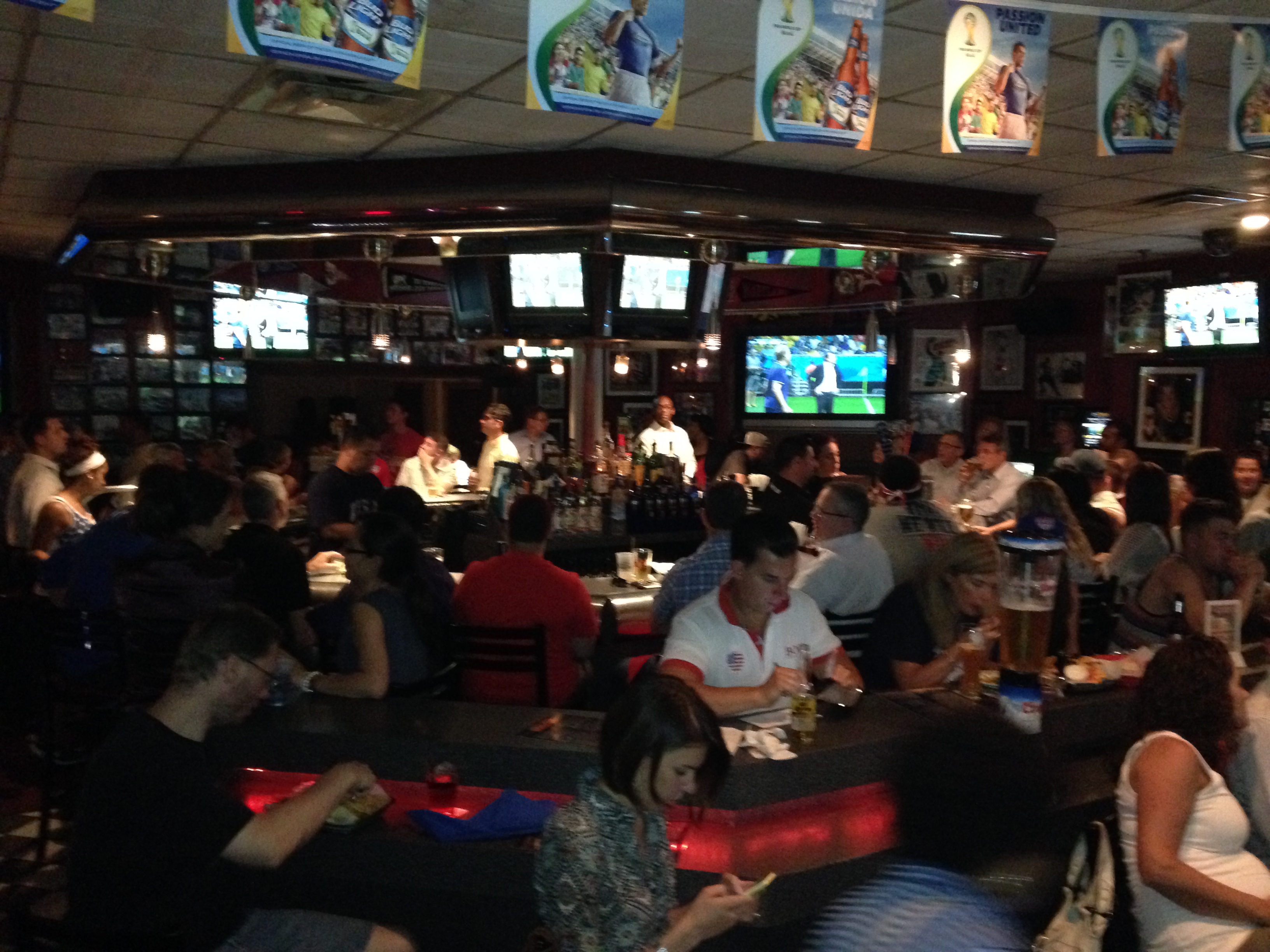 Miami Mike’s during Tuesday's USA-Belgium World Cup match (Credit: Kristian Dyer/WFAN) 