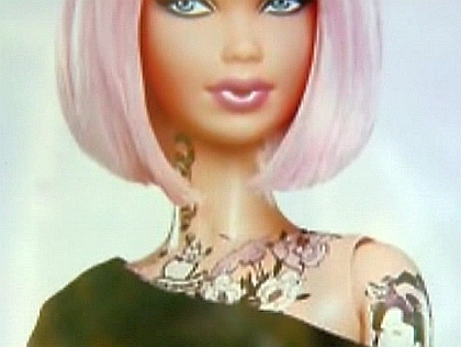 barbie with tattoos