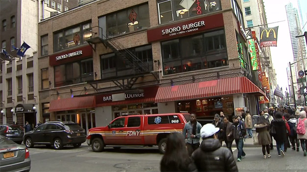 A 2-year-old boy was found dead in a restroom in this restaurant in Midtown. (Credit: CBS2)