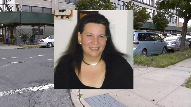 Police say Alexandra Dyer, 59, was splashed in the face with caustic liquid in Long Island City, Queens on Wednesday, Aug. 19. (Credit: CBS2)