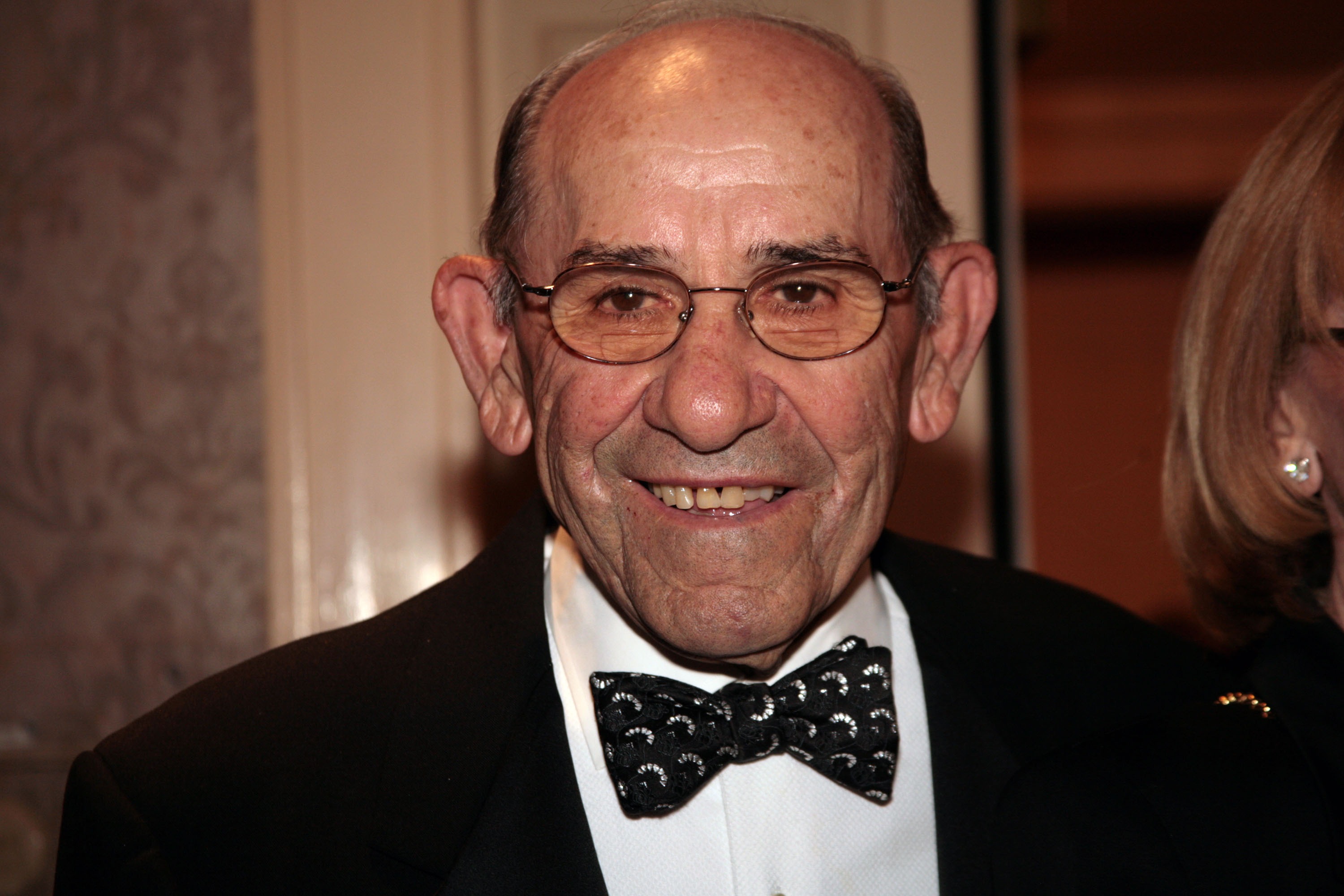 Yankees legend Yogi Berra arrives at NIAF's 32nd Anniversary Awards Gala on Oct. 13, 2007 in Washington, DC. (Photo by Nancy Ostertag/Getty Images)