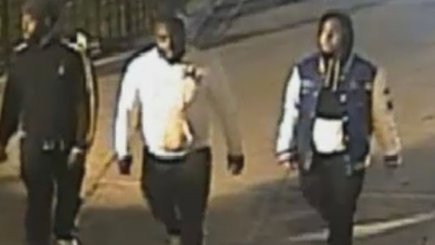 Police say these three men fled before the shooting that killed NYPD Officer Randolph Holder. (Credit: NYPD)