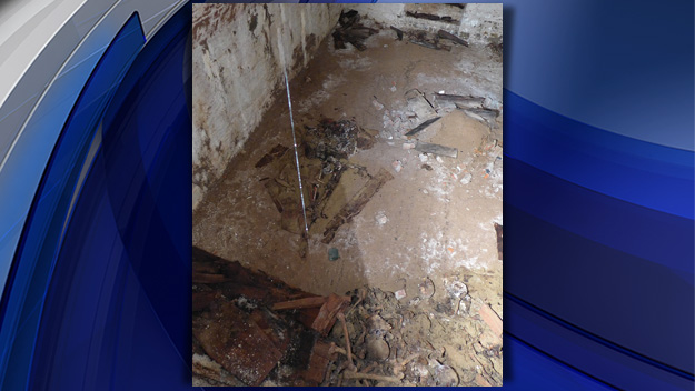 Human remains found in a vault under Washington Square Park. (Credit: Department of Design and Construction)