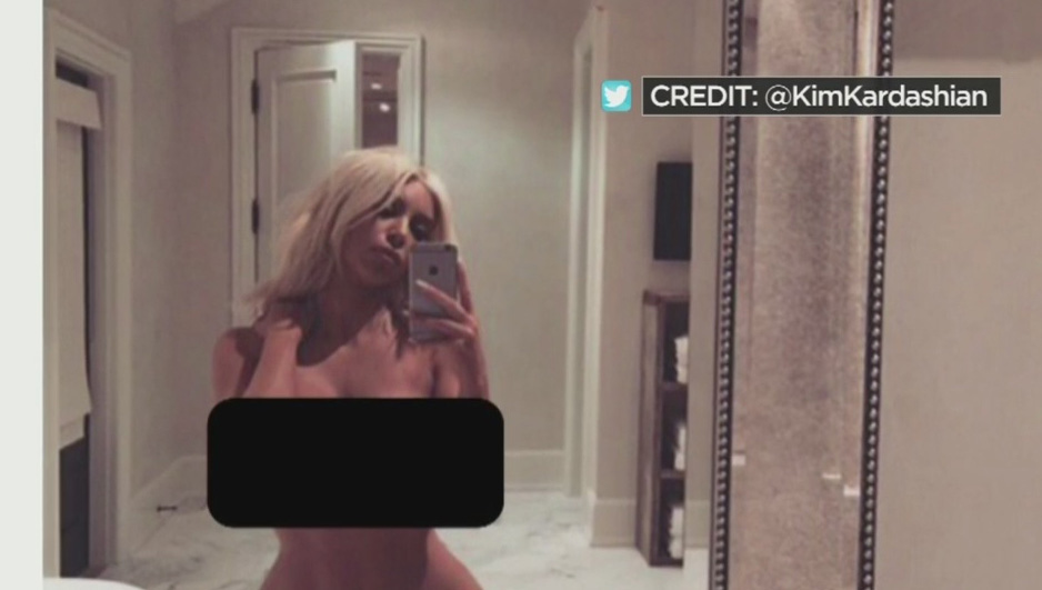 Kim Kardashians Nude Selfie Prompts Challenge From Bette 