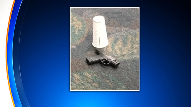 This pistol is believed to have been the one used in the shooting at Fort Lauderdale-Hollywood International Airport on Jan. 6, 2017. (credit: CBS News) 
