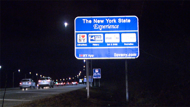 New York Tourism Sign