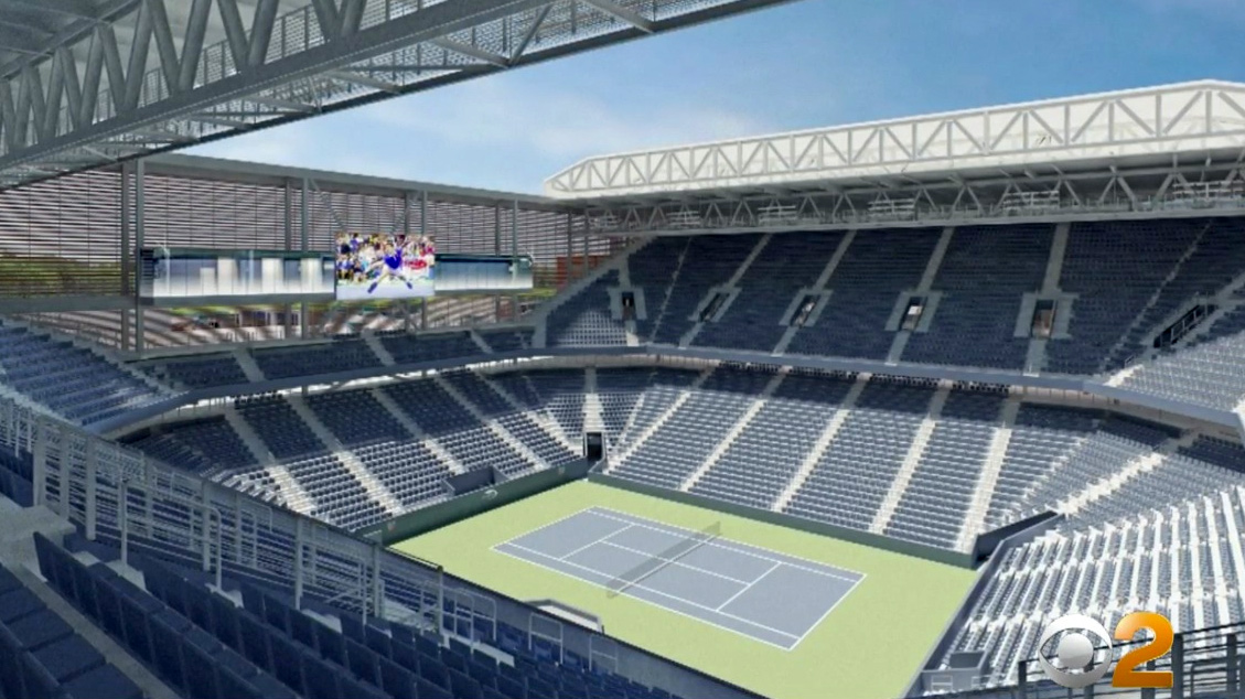 Louis Armstrong Stadium Readies For US Open Debut – CBS New York
