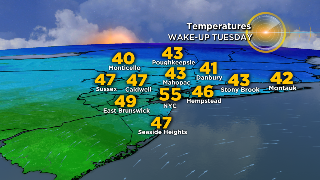 New York Weather 4 9 Tuesday Morning Weather Forecast Cbs New York