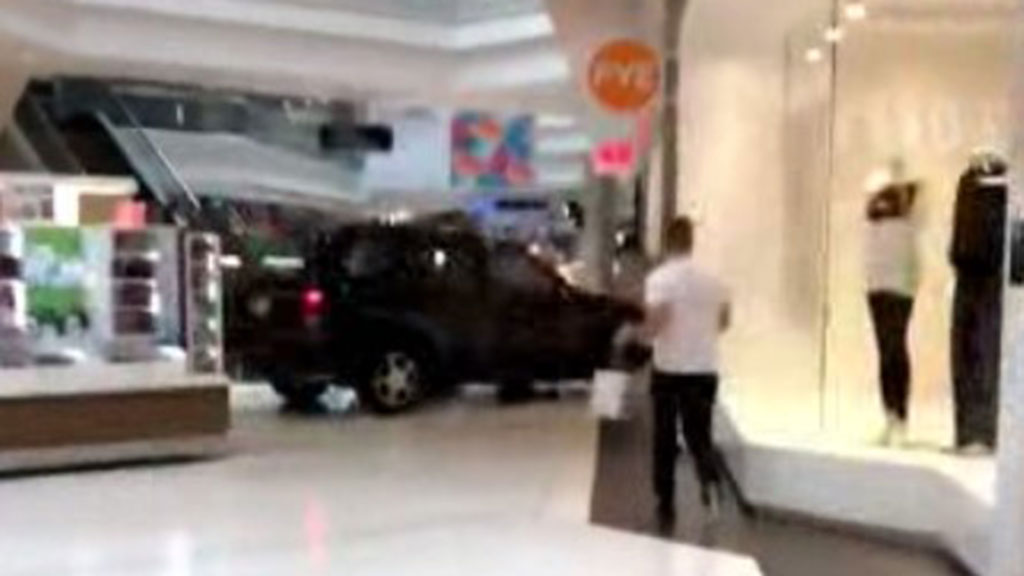 SUV Crashes Into Woodfield Mall 