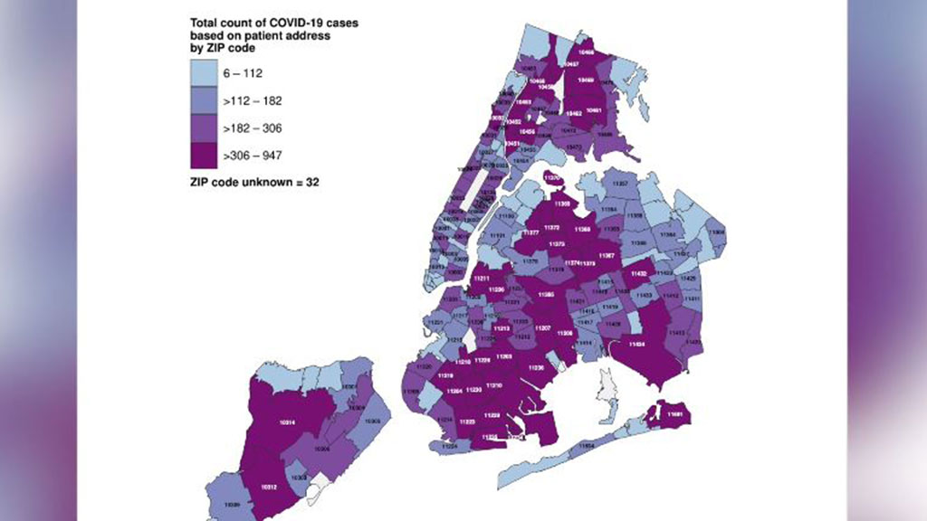 Coronavirus Update Map Of New York City Breaks Down Covid 19