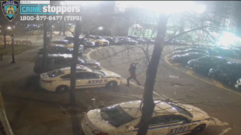 Caught On Video: Man Smashes NYPD Cruisers Near Bronx Precinct
