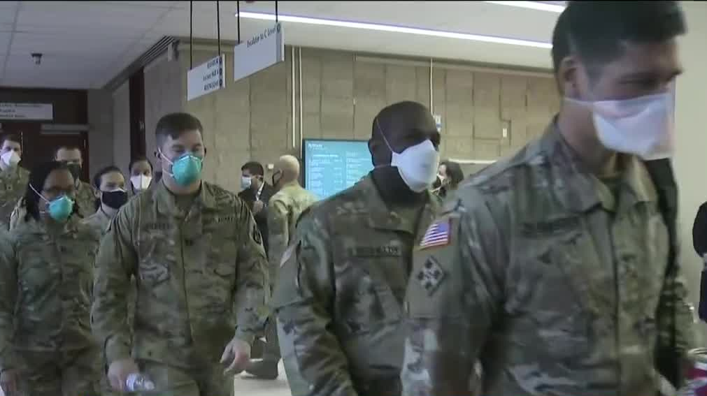 2 Dozen Members Of Military Begin Serving As Pandemic Reinforcements At Newark’s University Hospital